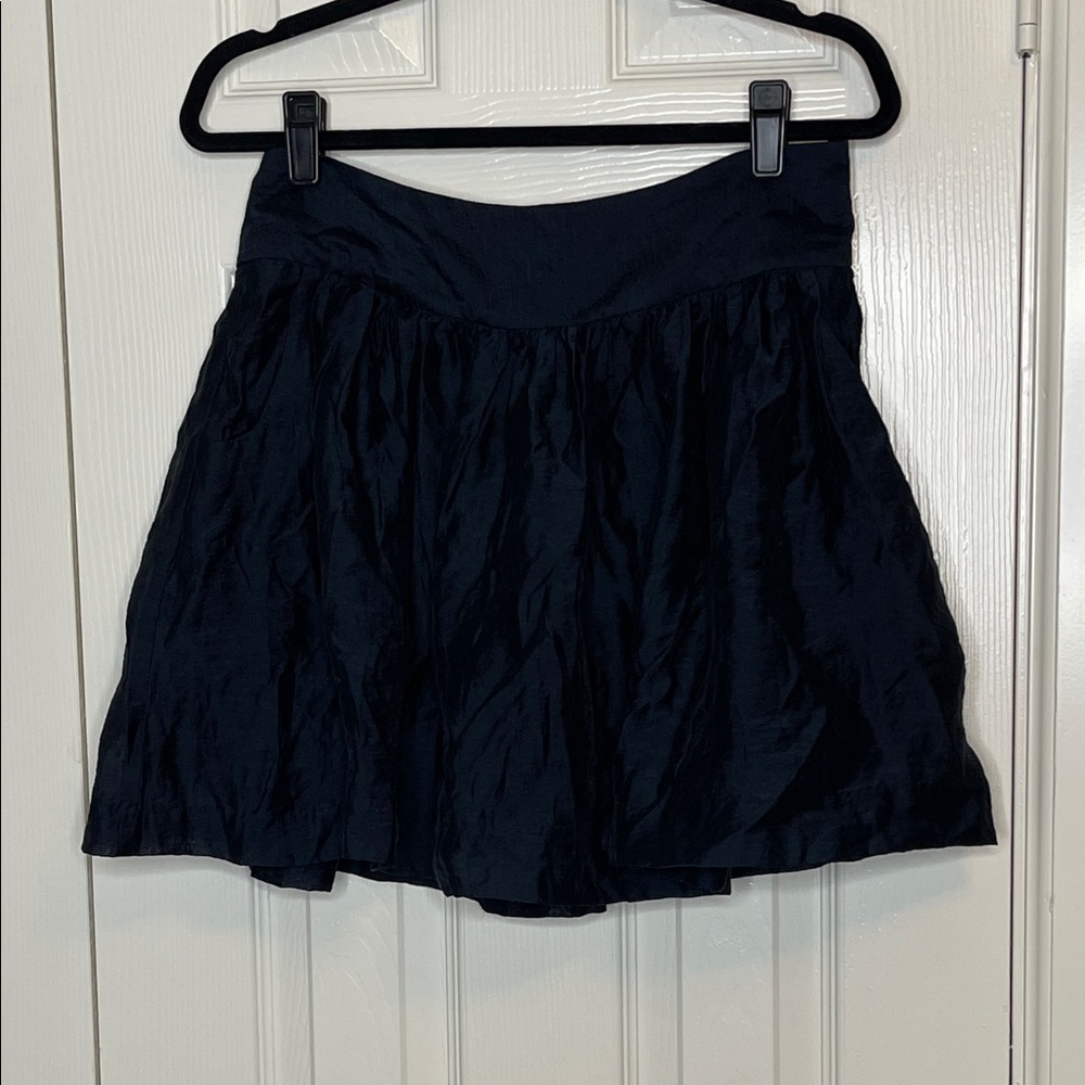 Express Black Mini bubble Skirt with pockets